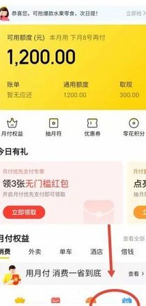 美团月付取现怎么不见了